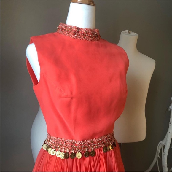 29” waist 1960’s Jingling Party Dress. So Fun! - Picture 2 of 10